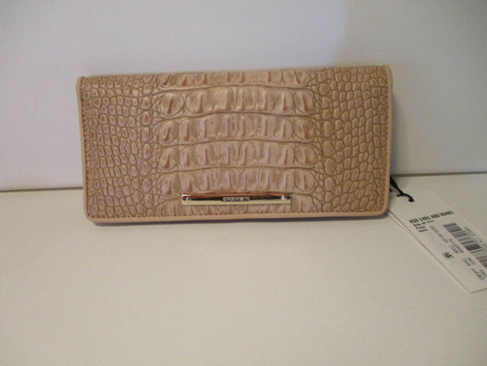 Authentic Brahmin Ady Wallet Clutch Poppy Ashland Embossed Leather New/Tag - $84.14
