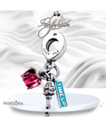 Pandora  NYC Apple, Torch &amp; Street Sign Triple Dangle Charm #792718C01 U... - €48,48 EUR