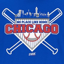 Chicago Baseball Fans. No Place Like Home Royal T-Shirt XL - £6.36 GBP