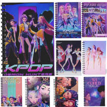 High Quality Kpop Demon Hunters Anime Notebooks Student Classroom 2pcs - $134.16 MXN+