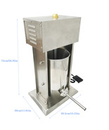 10L Automatic Sausage Stuffers Vertical Meat Filling Machine 110V 120W - $612.80 CAD
