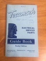1971 Tecumseh Electrical Service Parts Guide Book Pocket Edition -- MI a... - £7.82 GBP