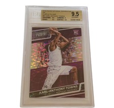 Karl Anthony Towns Rookie RC National Convention Pulsar /50 BGS 9.5 GEM MINT sp - £1,186.82 GBP
