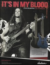 Megadeth Chris Broderick Signature Jackson guitar series ad 2016 advertisement - £3.32 GBP