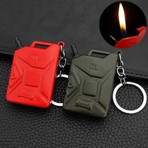 Mini Keychain Lighter Creative Oil Drum Shaped Butane Gas Lighter - $16.35