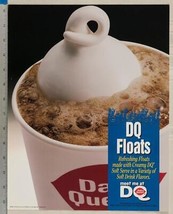 Dairy Queen Poster DQ Floats 11x14 dq2 - £63.70 GBP