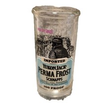 Yukon Jack  Shot Glass Perma Frost Schnapps Label Double Shot - £6.35 GBP