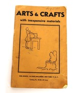 Vtg GSA Girl Scout America Arts &amp; Crafts Inexpensive Materials 1941 WW2 ... - $34.67 CAD