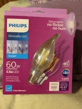 Philips Dimmable LED 60W 3 Pack - £10.27 GBP
