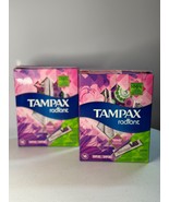 NIB Tampax Radiant Tampons Super Absorbency 2 Packs Of 16 LeakGuard - £11.46 GBP