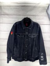 Vans x Stranger Things Hellfire Club Black Jean Jacket Size X-Large XL - $74.79