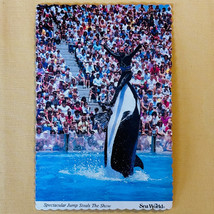 Vintage Postcard  Sea World Amusement Park  Shamu Spectacular Jump Steals Show - £7.78 GBP