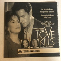Love Kills TV guide Print Ad Dale Midkiff Melissa Gilbert Cicely Tyson Tpa2 - $5.93