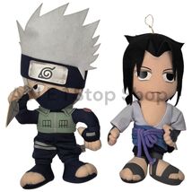 Naruto Kakashi Hatake 12&quot; &amp; Sasuke Uchiha 10&quot; Plush Set - 2002 - €51,82 EUR