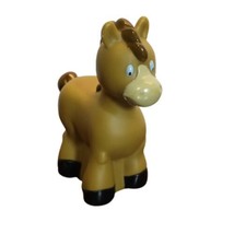 Vintage Little Tikes Handler Hauler Rowdy The Ranch Horse Pony Figure Tan  - $9.99