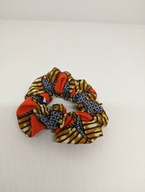 African Print Chiffon Hair Scrunchies Elastic Small Hair Bands Ponytail Holder - £4.40 GBP