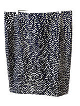 Loft Pencil Skirt Womens Size 10 Navy Blue White Spotted Knee Length Lin... - £13.63 GBP
