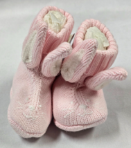 Vintage 2003 Gymboree Easter Baby Pink White Bunny Story Rabbit Booties ... - $33.93 CAD