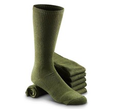 Military Regulation Issue Green Cushion Boot Socks ONE PAIR ALL SIZES - $8.90+