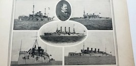Large 17&quot; X 11&quot; Photo Flying Squadron &amp; Commander Spanish American War Bolles B2 - £8.88 GBP