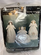 Bucilla Pillowcase Dolls  33212 Gallery 1992 Stitches Bride Christina Jennifer - £14.28 GBP