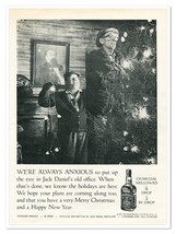 Print Ad Jack Daniels Whiskey Christmas Tree Vintage 1972 Advertisement - £7.75 GBP