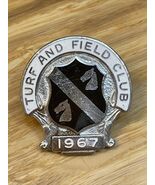 Vintage 1967 Turf and Field Club Lapel Pin Pinback KG JD - $11.88