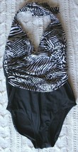 Catalina Women&#39;s Black/White One Piece Swimsuit ~S (4-6)~ Style CAS1116 - $14.01