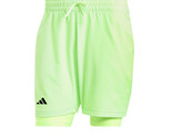 adidas Heat.Rdy 2IN1 Shorts Pro Tennis Pants Clothing Green Asian Fit NW... - £59.37 GBP
