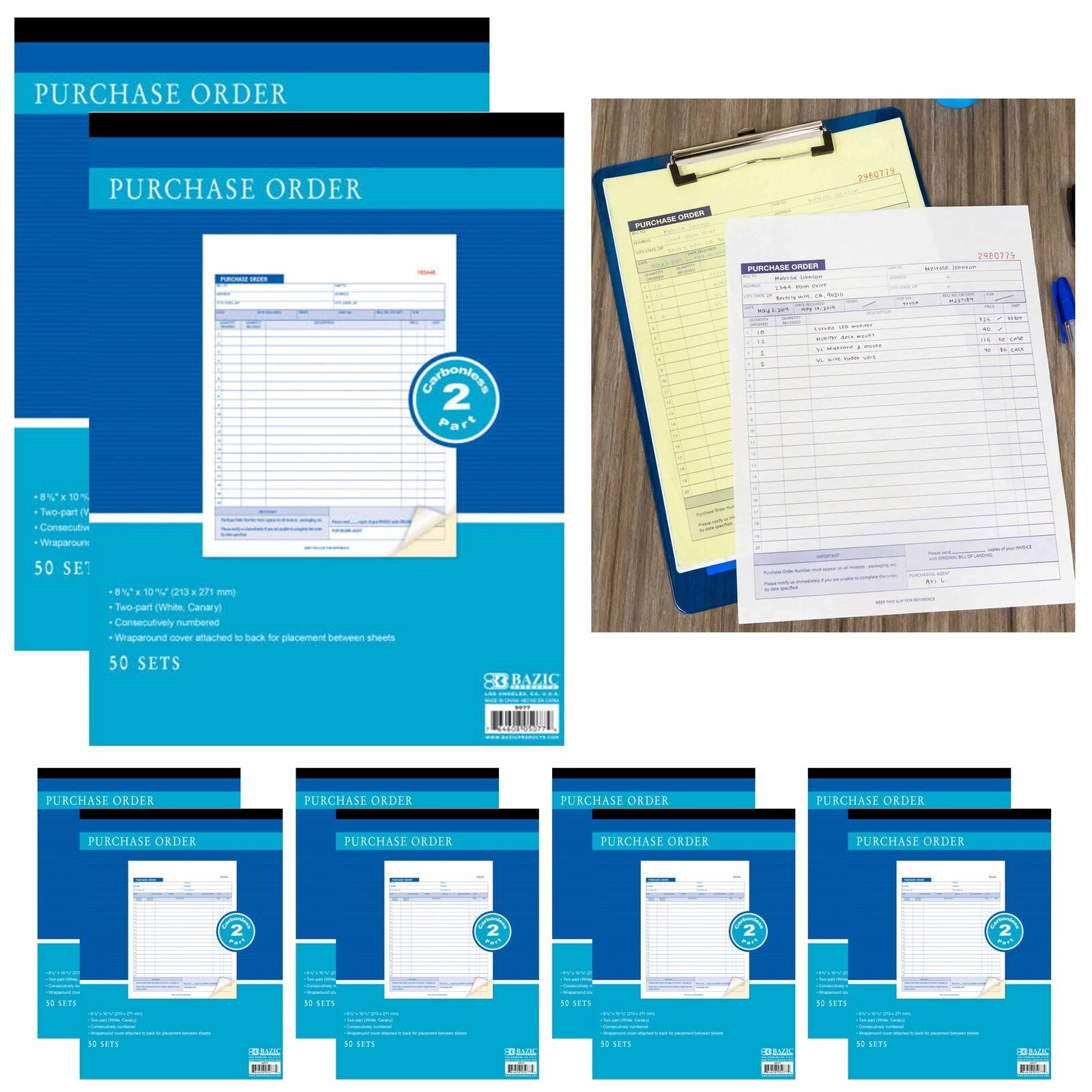 12 Purchase Order 2 Part 50 Set Receipt Book and 17 similar items