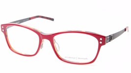 New Prodesign Denmark 6601 1 c.4022 Red Eyeglasses Frame 52-16-130 B36mm Japan - £77.49 GBP