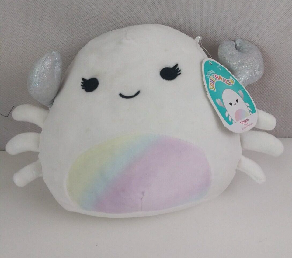 Kellytoy Squishmallow Sea Life Magela The White Crab 10&quot; Plush - $11.87