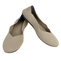 Rothy&#39;s The Flat Womens Shoes Ecru Beige 7.5 Round Toe  - £66.86 GBP