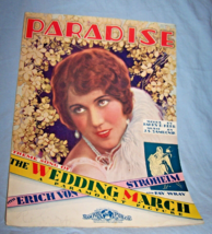 1928 The Wedding March Sheet Music-Paradise Love Theme-Fay Wray - £10.63 GBP