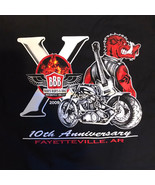 BBB 2009 Motorcycle Rally Bikes Blues BBQ Shirt Fayettevillle Size Small... - £3.32 GBP