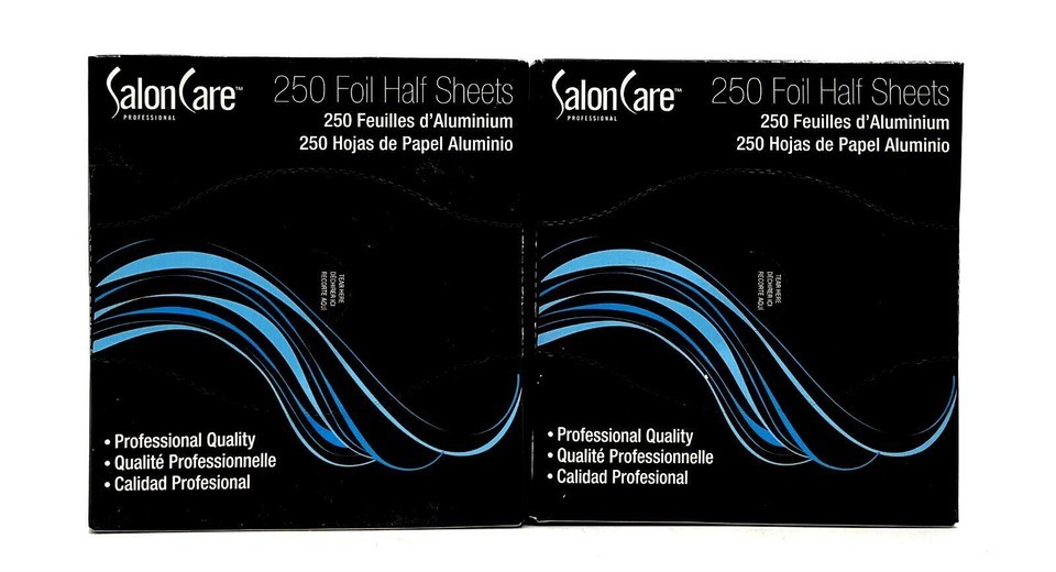 Salon Care Half Cut Foil 250 Count Sheets-2 Pack - $21.55