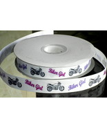 Biker Girl Motorcycle Grosgrain Ribbon  - €8,53 EUR