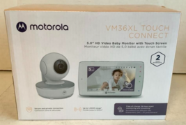 NEW Motorola VM36XL Touch Connect 5&quot; WiFi Night Vision Video White Baby Monitor - £71.62 GBP