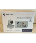 NEW Motorola VM36XL Touch Connect 5&quot; WiFi Night Vision Video White Baby ... - £70.04 GBP