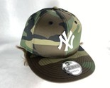New Era 9Fifty Cap MLB New York Yankees Woodland Camo Snapback Hat Camou... - £25.49 GBP