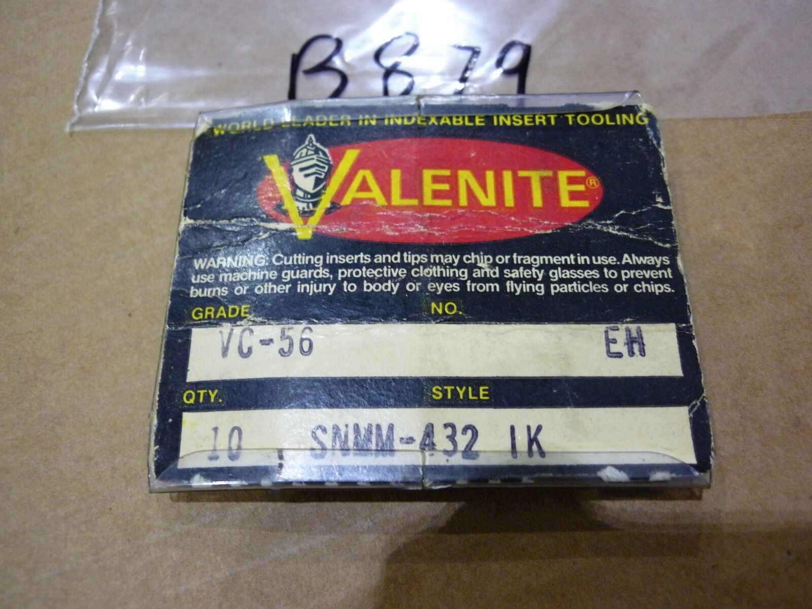 VALENITE # SNMM-432 1K Cutting Insert (NOS) - $75.00