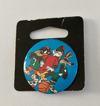 Wile E Taz Bugs Bunny Space Jam Badge Button Pin NOS - $20.00