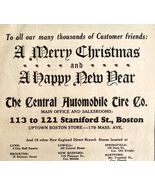 Central Automobile Tire Co Merry Christmas Advertisement 1927 Boston DWEE3B - €17,13 EUR