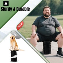 Two upgraded thick black folding stools for outdoor camping and picnicking - $419.61 MXN