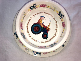 Anderton Pottery Childs Dishes 2 Bowls And 1 Plate Duke Of York &amp; Old Macdonald - £23.97 GBP