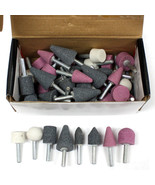 50 pc Mounted Stone Point Assortment 1/4&quot; Shank Polish Deburr Grinding W... - $408.45 MXN