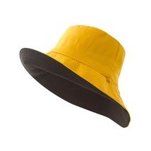 Bucket Hats Adult Cotton Double Sided  Flat Top Fisherman Casual Hat Golf Cap Tr - £85.55 GBP