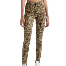Levi&#39;s 720 tan leopard print hi rise stretch super skinny jeans 22 or 37 MSRP 60 - £18.49 GBP