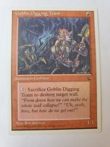 MTG Magic The Gathering Card Goblin Digging Team Summon Goblins Red The Dark - £5.76 GBP