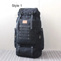 60L Large  Bag Canvas Backpack  Bags Camping Hi Ruack Army Mochila Tactica Trave - £140.47 GBP